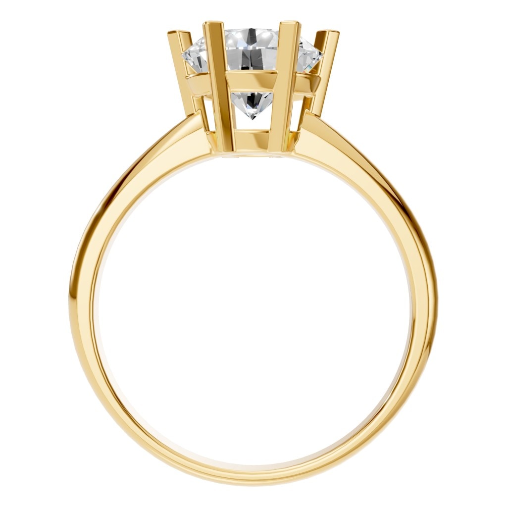 RI-9246 Yellow Gold Ring SET - Top View