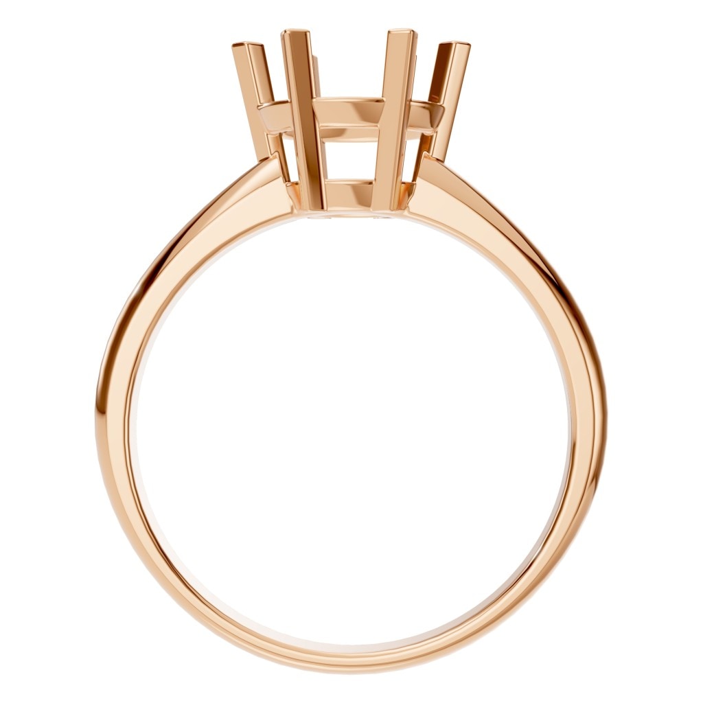 RI-9246 Rose Gold Ring UNSET - Top View
