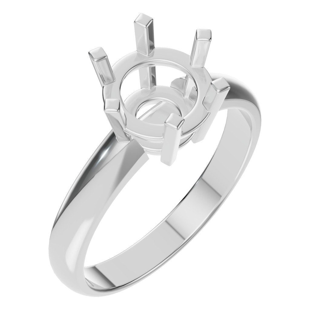 RI-9246 White Gold Ring UNSET - Main View
