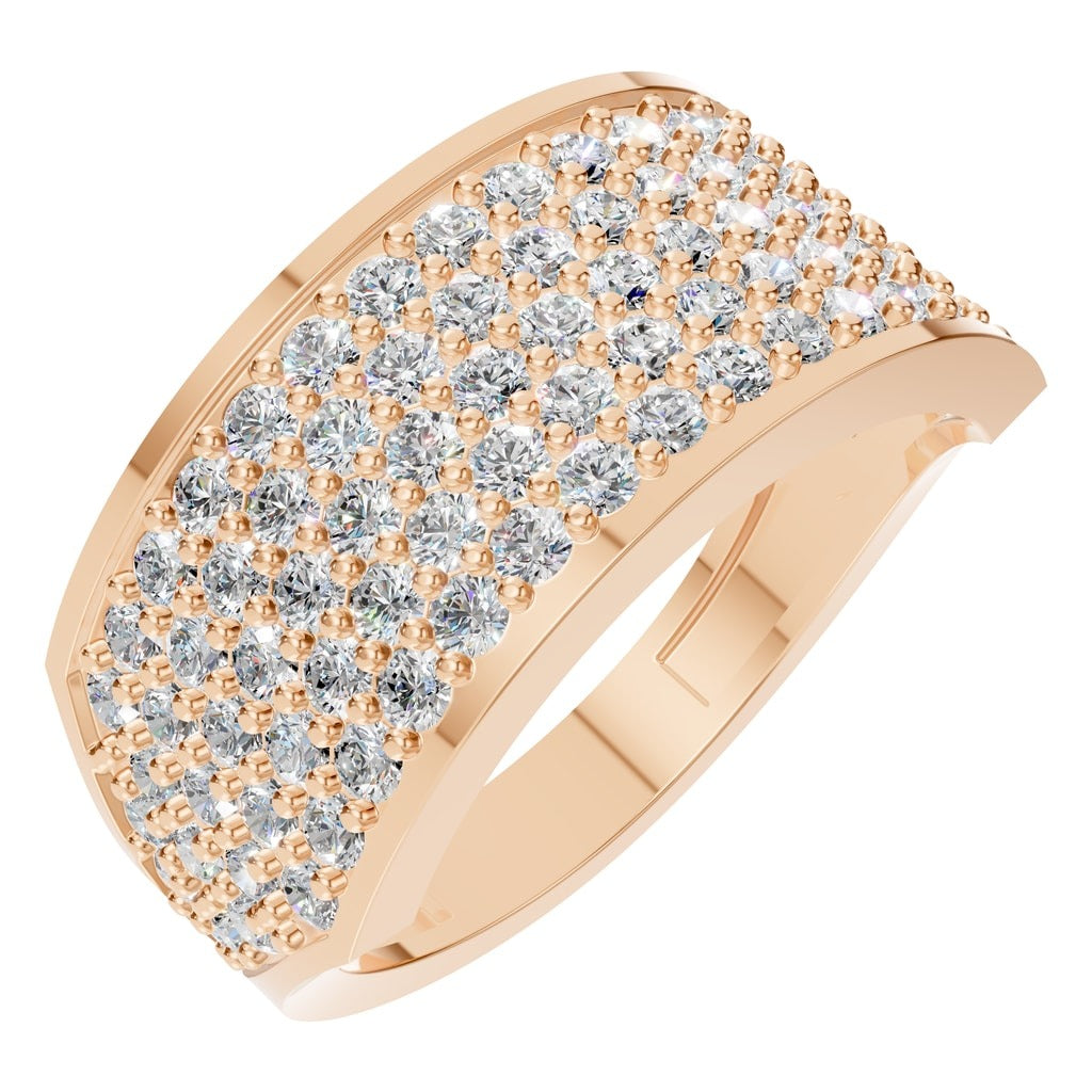 RI-9300 Rose Gold Ring SET - Main View