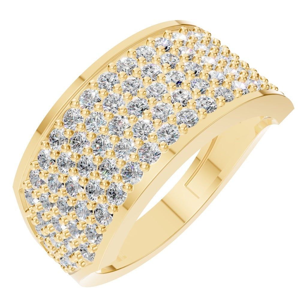 RI-9300 Yellow Gold Ring SET - Main View