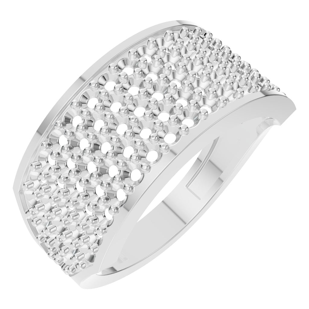 RI-9300 White Gold Ring UNSET - Main View