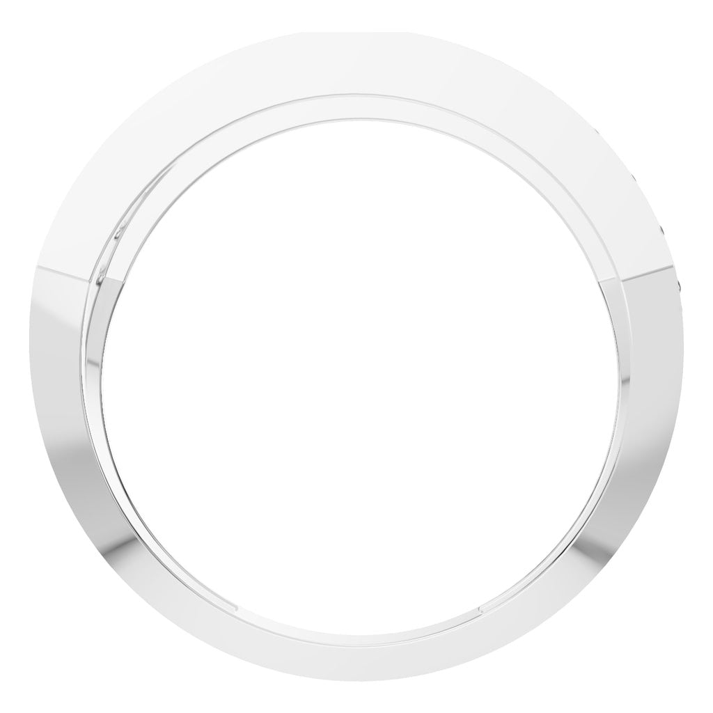 RI-9300 White Gold Ring UNSET - Top View