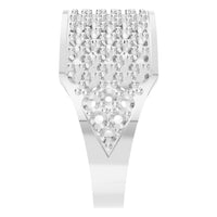 RI-9300 White Gold Ring UNSET - Side View