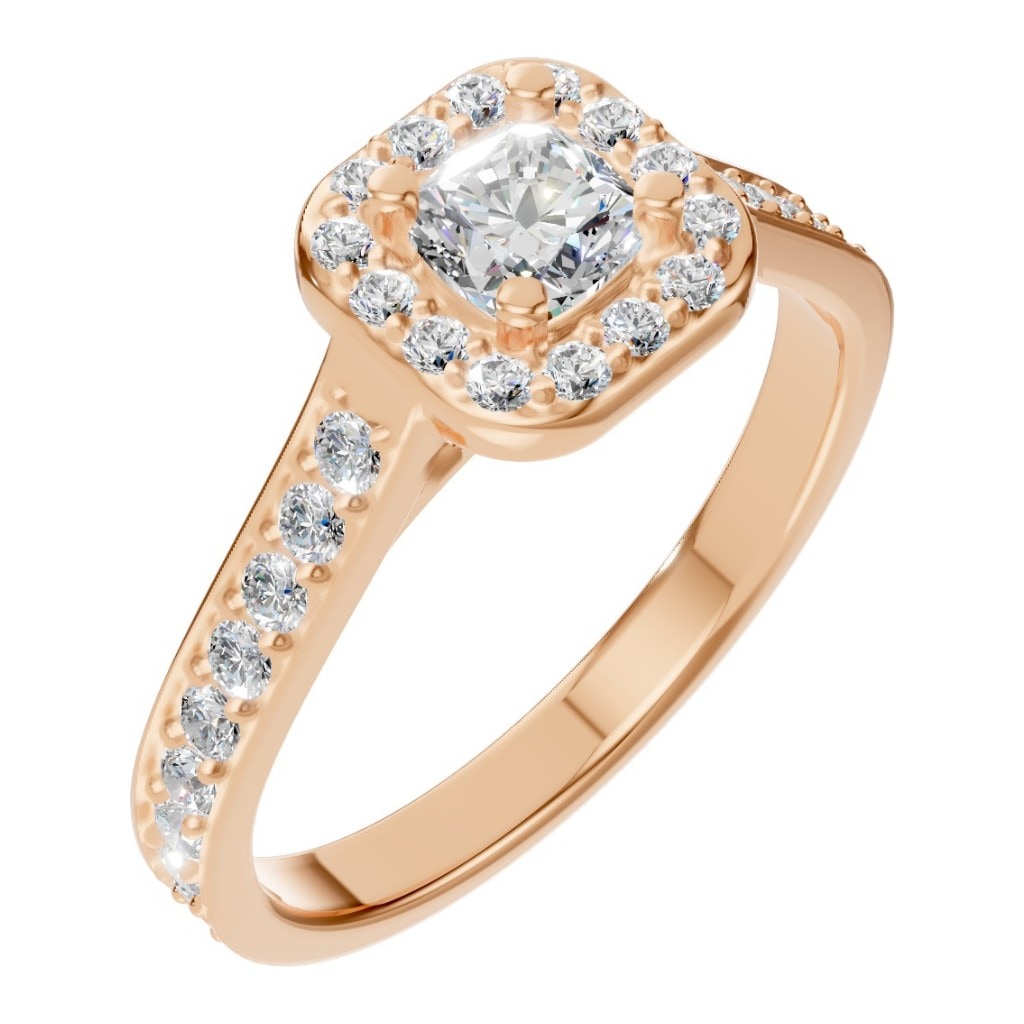 RI-9333 Rose Gold Ring SET - Main View