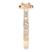 RI-9333 Rose Gold Ring SET - Side View