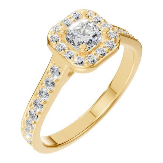 RI-9333 Yellow Gold Ring SET - Main View