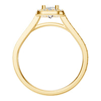 RI-9333 Yellow Gold Ring SET - Top View