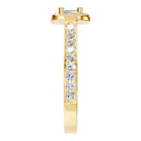 RI-9333 Yellow Gold Ring SET - Side View
