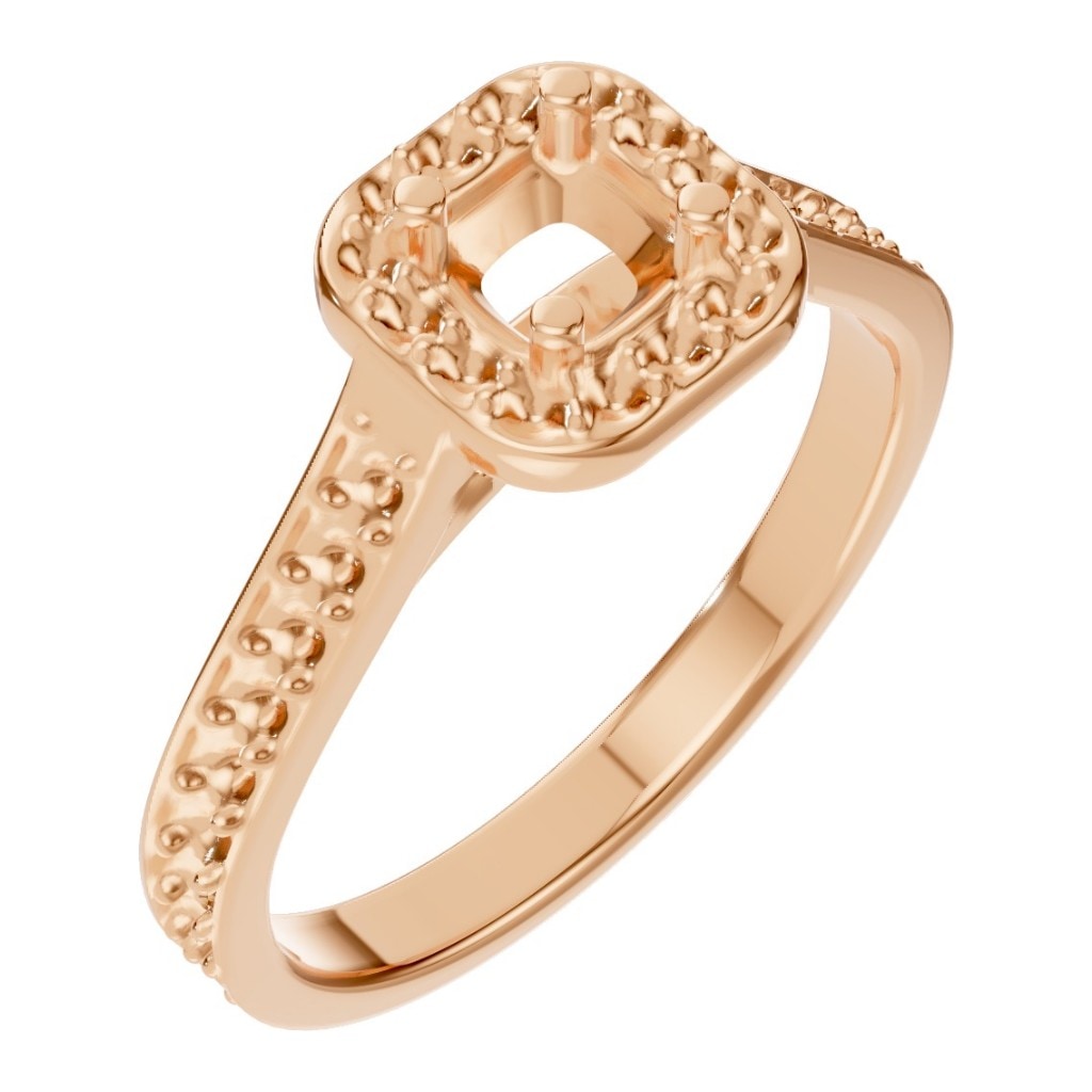 RI-9333 Rose Gold Ring UNSET - Main View