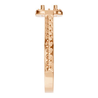 RI-9333 Rose Gold Ring UNSET - Side View