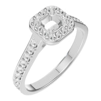 RI-9333 White Gold Ring UNSET - Main View
