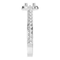 RI-9333 White Gold Ring UNSET - Side View