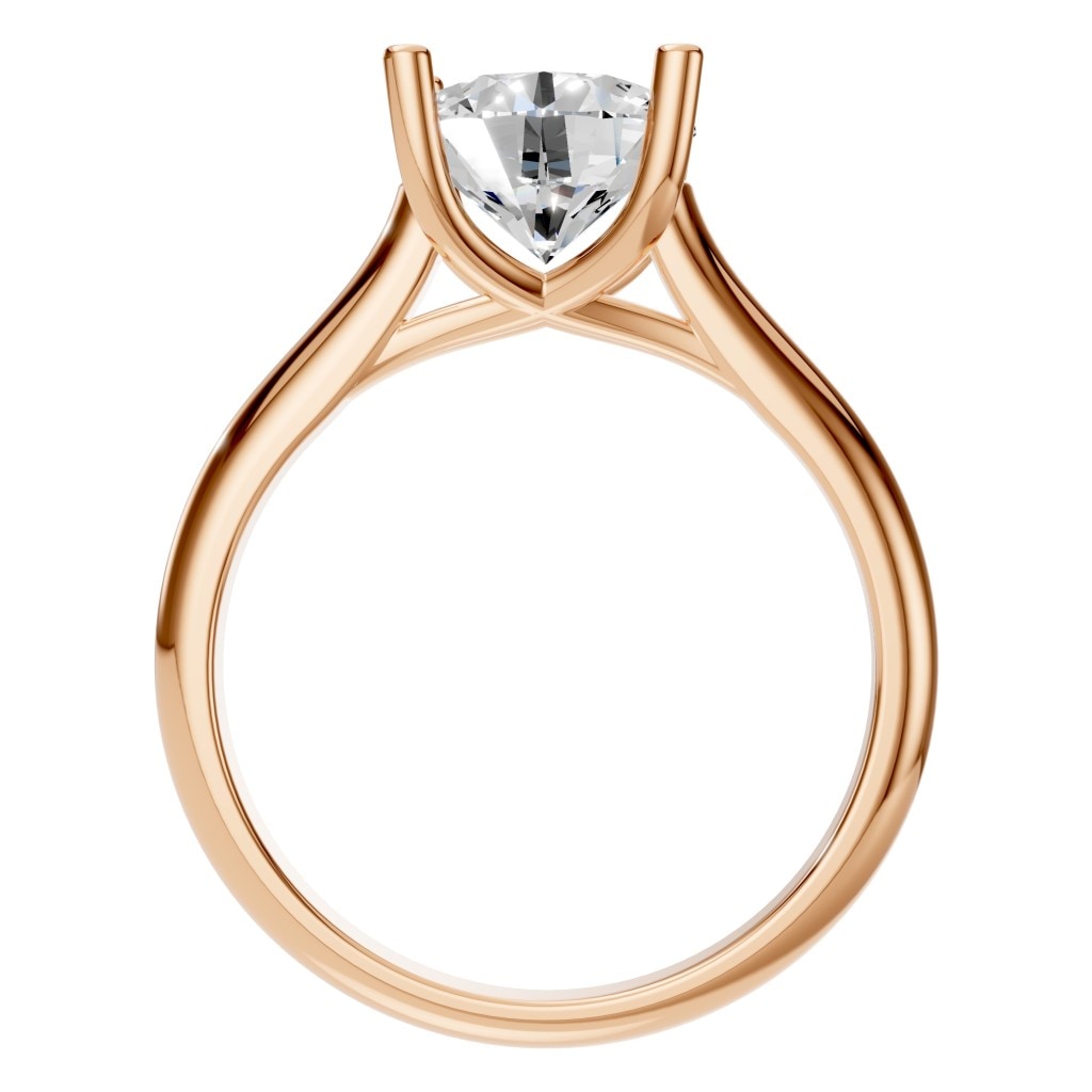 RI-9364 Rose Gold Ring SET - Top View