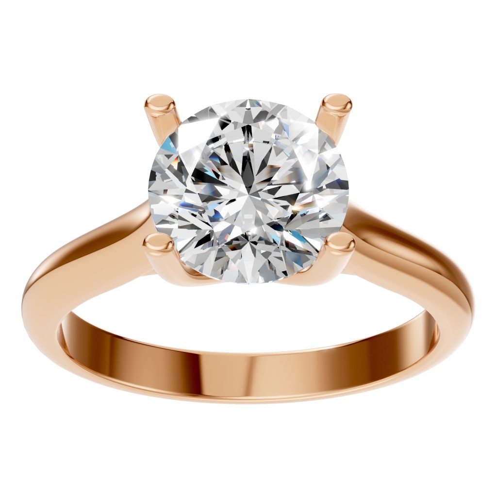 RI-9364 Rose Gold Ring SET - Front View