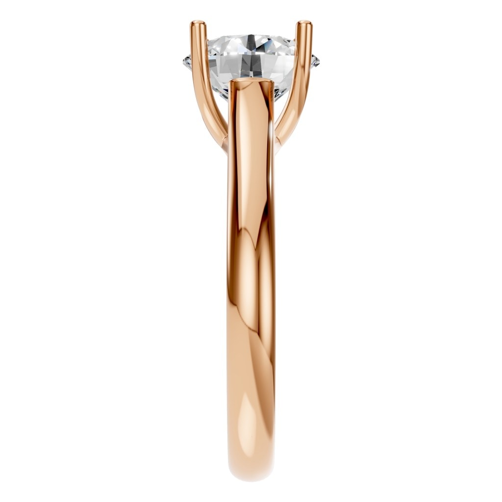RI-9364 Rose Gold Ring SET - Side View