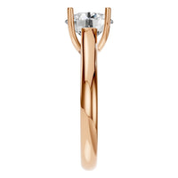 RI-9364 Rose Gold Ring SET - Side View