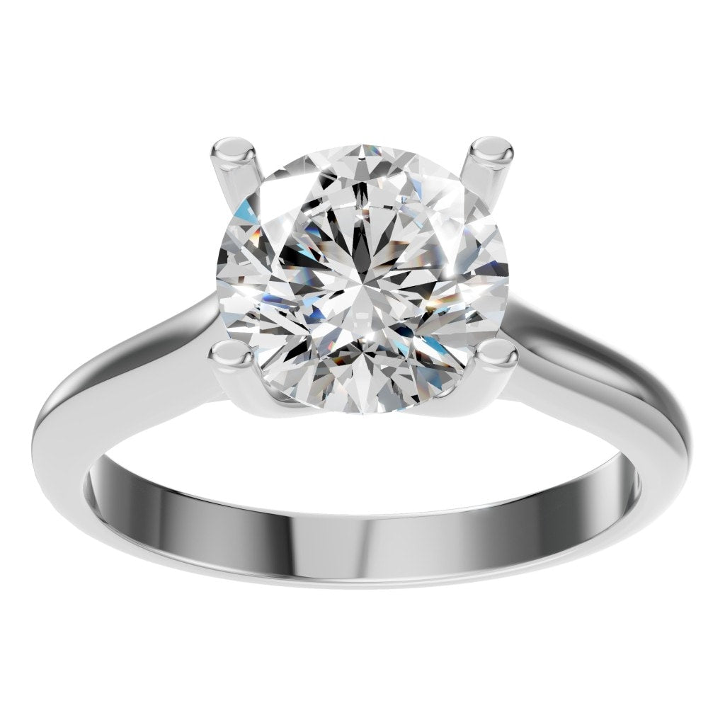 RI-9364 White Gold Ring SET - Front View