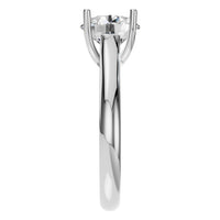 RI-9364 White Gold Ring SET - Side View