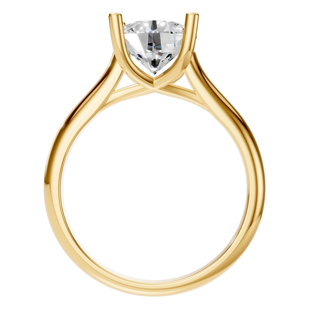 RI-9364 Yellow Gold Ring SET - Top View