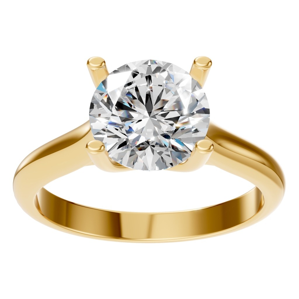 RI-9364 Yellow Gold Ring SET - Front View