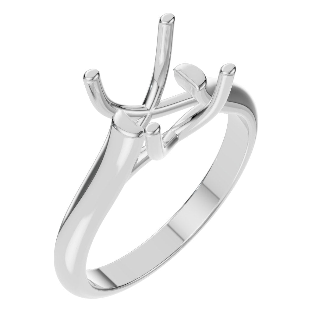 RI-9364 White Gold Ring UNSET - Main View
