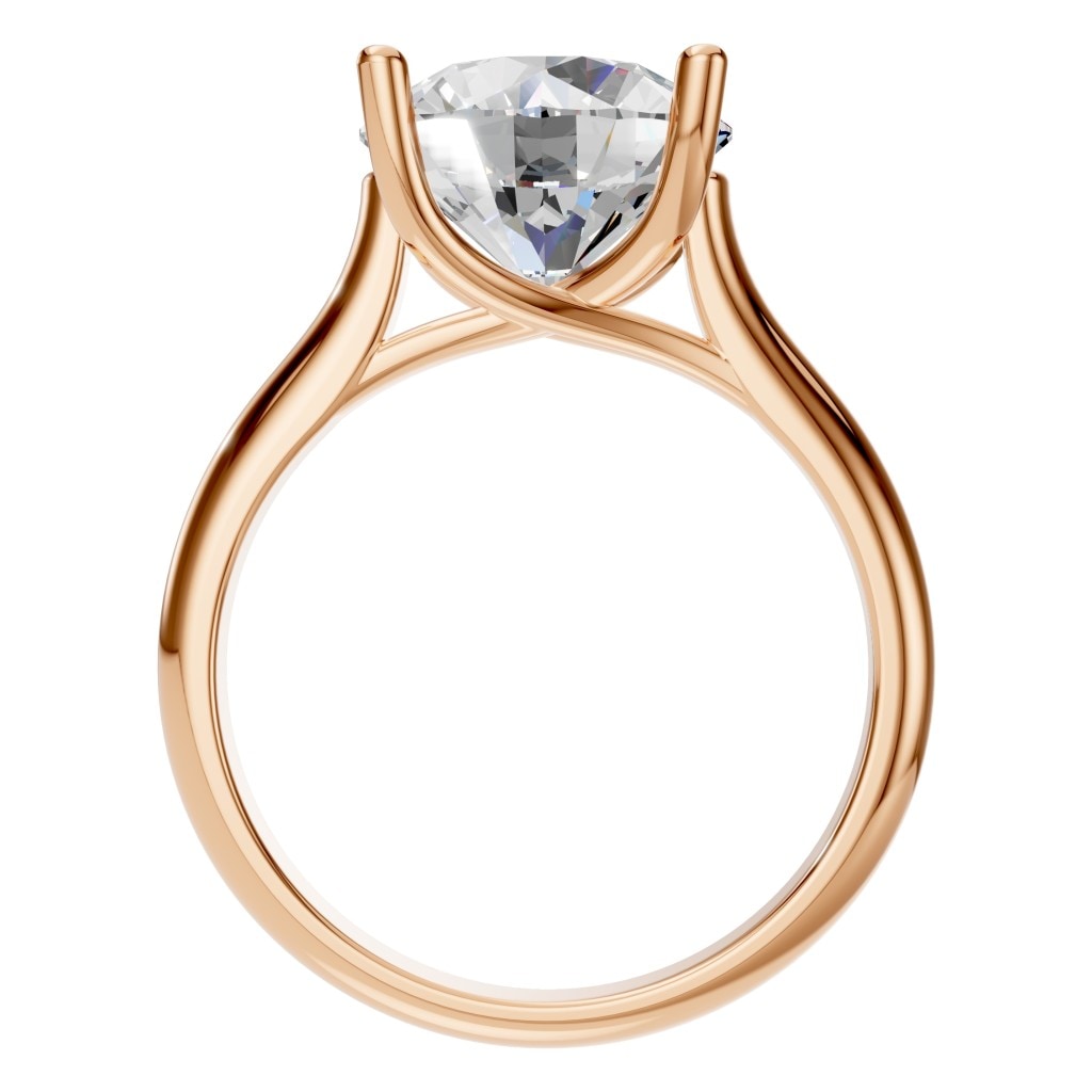 RI-9364 Rose Gold Ring SET - Top View