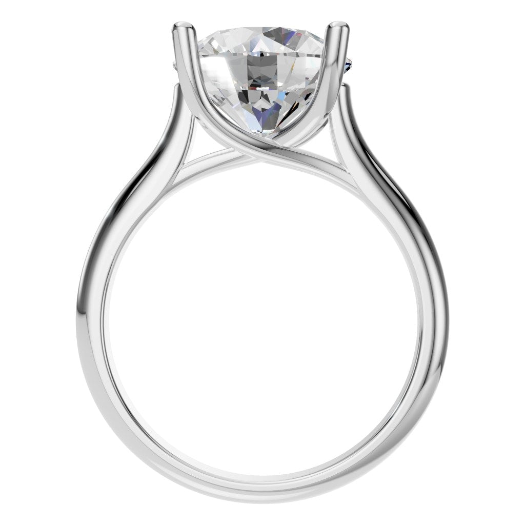RI-9364 White Gold Ring SET - Top View