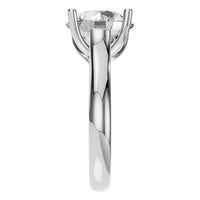 RI-9364 White Gold Ring SET - Side View