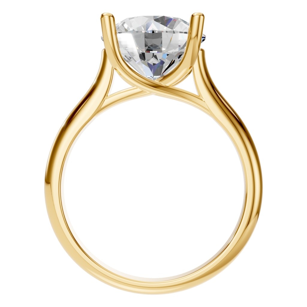 RI-9364 Yellow Gold Ring SET - Top View