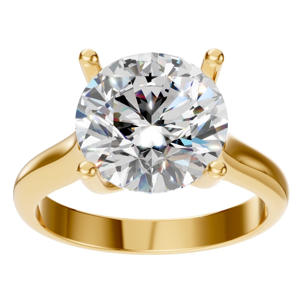 RI-9364 Yellow Gold Ring SET - Front View