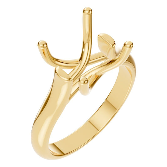 RI-9364 Yellow Gold Ring UNSET - Main View