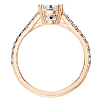 RI-9369 Rose Gold Ring SET - Top View