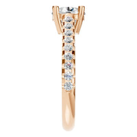 RI-9369 Rose Gold Ring SET - Side View