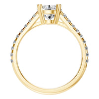 RI-9369 Yellow Gold Ring SET - Top View