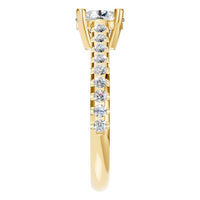 RI-9369 Yellow Gold Ring SET - Side View
