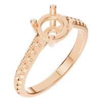 RI-9369 Rose Gold Ring UNSET - Main View