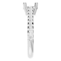 RI-9369 White Gold Ring UNSET - Side View