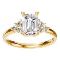 RI-9384 Yellow Gold Ring SET - Front View