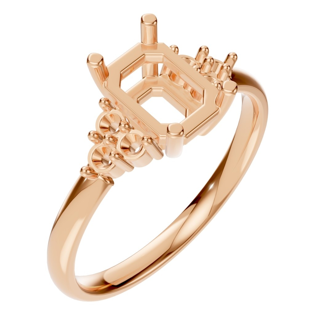 RI-9384 Rose Gold Ring UNSET - Main View