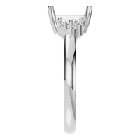 RI-9384 White Gold Ring UNSET - Side View