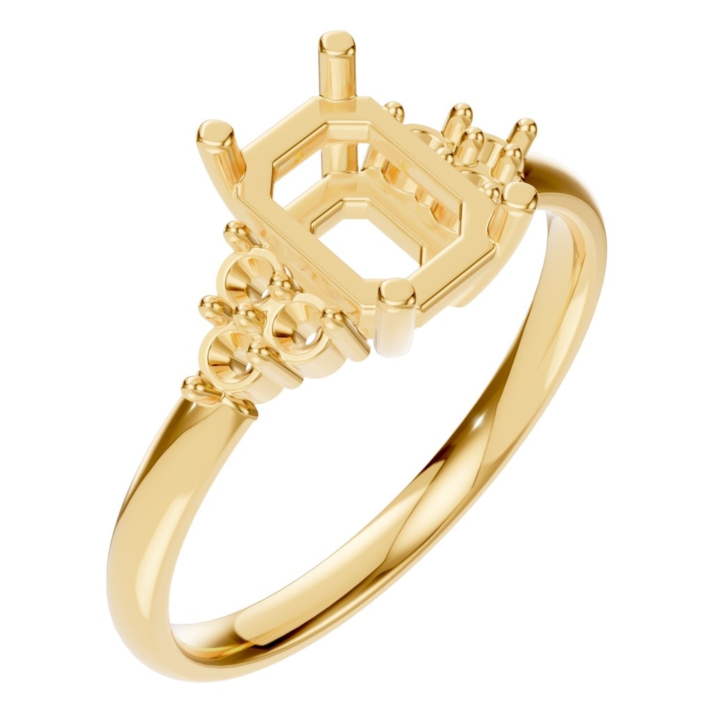 RI-9384 Yellow Gold Ring UNSET - Main View