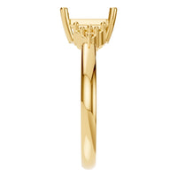 RI-9384 Yellow Gold Ring UNSET - Side View