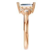 RI-9384 Rose Gold Ring SET - Side View