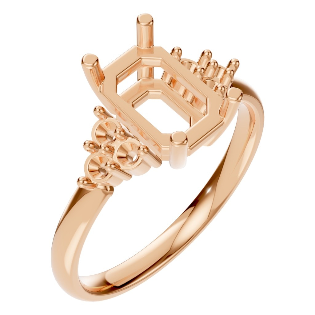 RI-9384 Rose Gold Ring UNSET - Main View