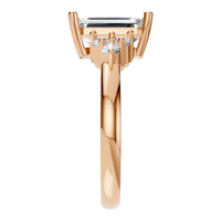 RI-9384 Rose Gold Ring SET - Side View