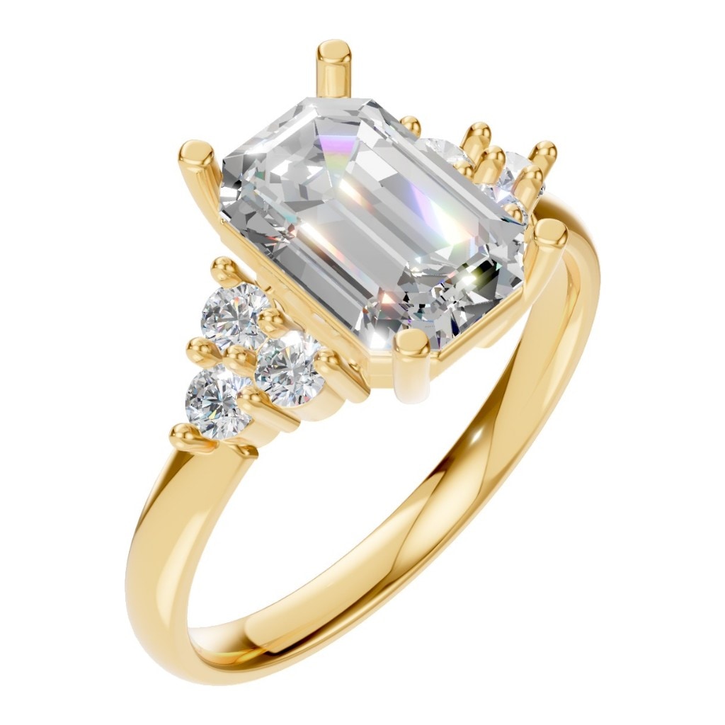 RI-9384 Yellow Gold Ring SET - Main View