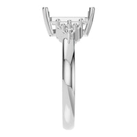 RI-9384 White Gold Ring UNSET - Side View