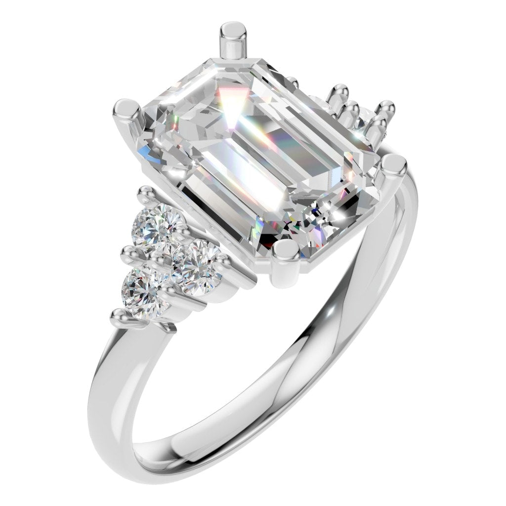 RI-9384 White Gold Ring SET - Main View