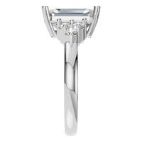 RI-9384 White Gold Ring SET - Side View